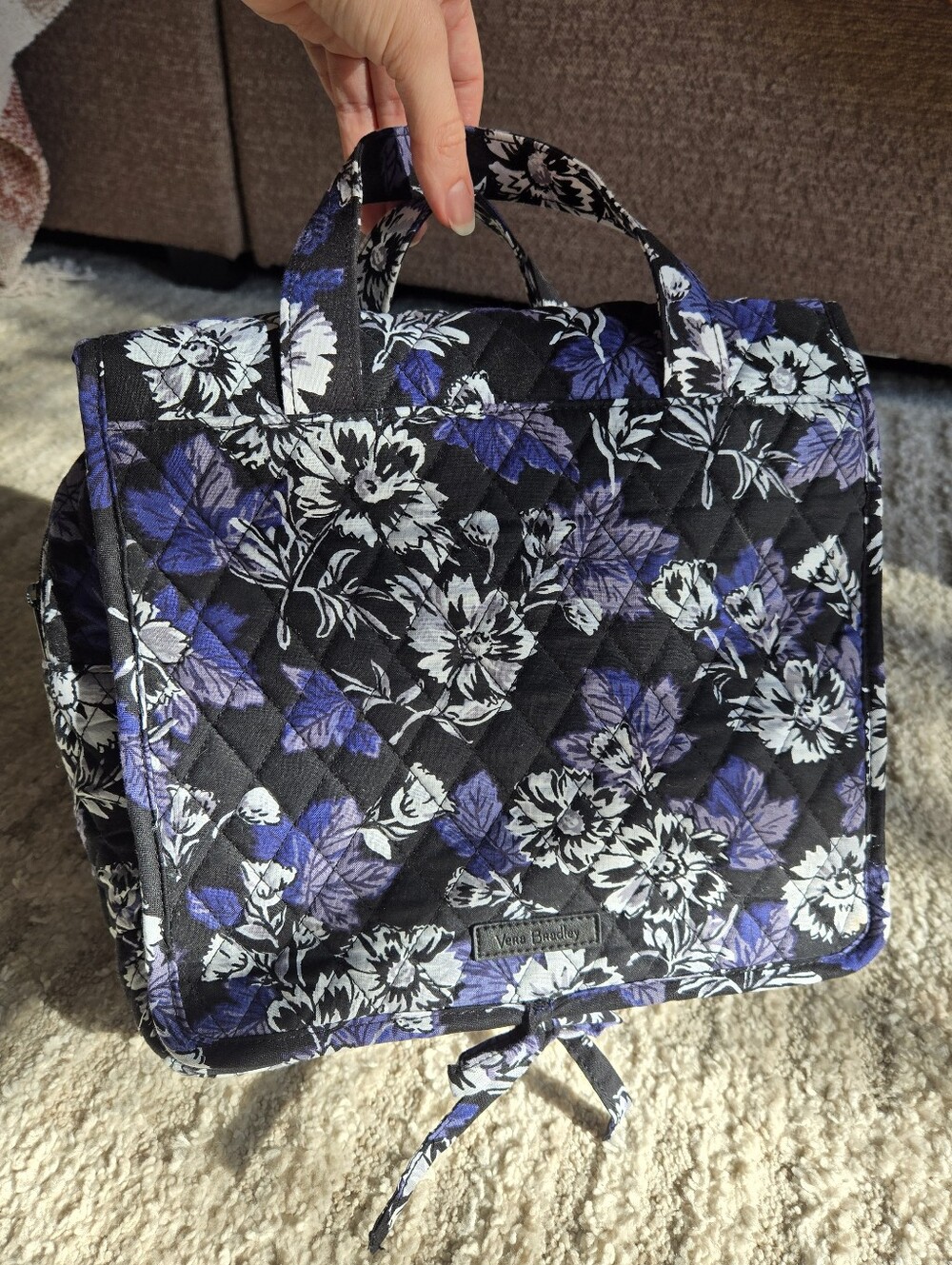 Vera Bradley Frosted Floral Hanging Travel Organizer